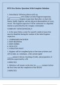 RTO New Review Questions With Complete Solutions
