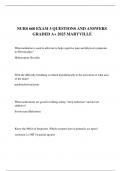 NURS 660 Exam 3 &ndash; Graded A&plus; Questions & Answers &vert; Maryville University 2025 Study Guide