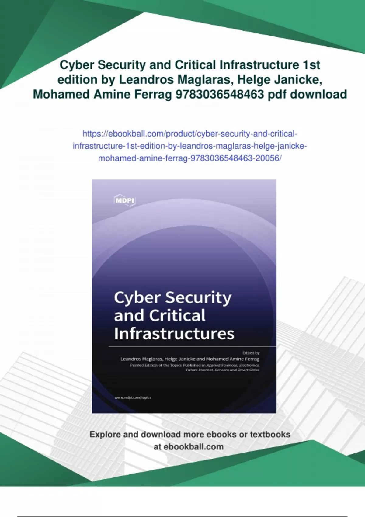 Summary Cyber Security and Critical Infrastructure 1st edition by ...