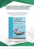 Technique and Application in Dental Anthropology 1st Edition by Joel Irish Greg Nelson ISBN 0521870615  978-0521870610 - PDF Download