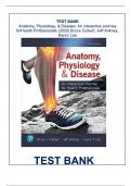 Test Bank for Anatomy&comma; Physiology&comma; & Disease&colon; An Interactive Journey for Health Professionals 3rd Edition by Colbert&comma; All Chapters &vert; Complete Guide A&plus;