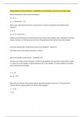 Solving Systems of Linear Equations - Substitution &lpar;6&period;2&period;2&rpar; Questions and Answers Already Passed 