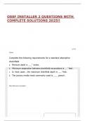 OSSF INSTALLER 2 QUESTIONS WITH COMPLETE SOLUTIONS 2025&excl;&excl;