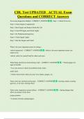CDL Test UPDATED   ACTUAL Exam  Questions and CORRECT Answers