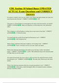 CDL Section 10 School Buses UPDATED    ACTUAL Exam Questions and CORRECT  Answers
