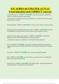 STC SERIES 66 UPDATED ACTUAL    Exam Questions and CORRECT Answers 