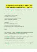 NUTR 430 Exam 2 ACTUAL  UPDATED   Exam Questions and CORRECT Answers 