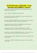 NUTR 430 Exam 1 UPDATED    Exam  Questions and CORRECT Answers