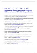 WGU C236 Compensation and Benefits &lpar;OA&rpar; Questions And Answers Latest Updates 2025&sol;2026 With Correct Answers 100&percnt; With Complete Solution
