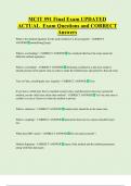 MCIT 591 Final Exam UPDATED   ACTUAL  Exam Questions and CORRECT  Answers 