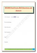MN580 Final Exam 2025 Questions and Answers