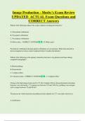Image Production - Mosby's Exam Review  UPDATED  ACTUAL Exam Questions and  CORRECT Answers 