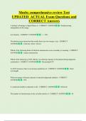 Mosby comprehensive review Test  UPDATED  ACTUAL Exam Questions and  CORRECT Answers 