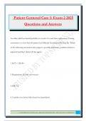 Patient Centered Care 1&colon; Exam 2 2025 Questions and Answers