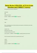 Mosby Review UPDATED  ACTUAL Exam  Questions and CORRECT Answers