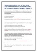 TMC MOCK REAL EXAM 180&plus; ACTUAL EXAM QUESTIONS AND CORRECT DETAILED ANSWERS WITH &lpar;VERIFIED ANSWERS&rpar; &vert;ALREADY GRADED A&plus;