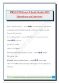 PRN 1178 Exam 2 Study Guide 2025 Questions and Answers