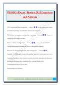 PRN Bundled Exams 2025 &vert;Questions with Correct Answers &vert;100&percnt; Satisfaction Guaranteed