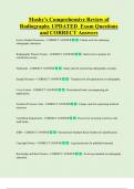 Mosbys   Bundled Exam Questions WITH  CORRECT Answers