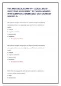 TMC MOCK REAL EXAM 180&plus; ACTUAL EXAM QUESTIONS AND CORRECT DETAILED ANSWERS WITH &lpar;VERIFIED ANSWERS&rpar;2025-2026 &vert;ALREADY GRADED A&plus;