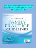 Test bank for Family Practice Guidelines&comma; 5th Edition &ndash; Cash & Glass-Mullen &ndash; Complete chapters 1-23 with Verified Answers