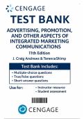 TEST BANK &mdash; Advertising&comma; Promotion&comma; and Other Aspects of Integrated Marketing Communications&comma; 11th Edition &mdash; J&period; Craig Andrews&comma; Terence A&period; Shimp &mdash; ISBN 9780357983973