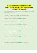 CASLI   Bundled Exam Questions WITH  CORRECT Answers