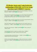 NM Broker basics unit 2 quiz-brokerage  relationships UPDATED  ACTUAL Exam  Questions and CORRECT Answers