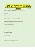 NM Broker Basics Review UPDATED   ACTUAL Exam Questions and CORRECT  Answers 