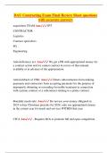 DAU Contracting Exam Final Review Sheet questions with accurate answers