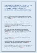 3CX ACADEMY&comma; ADVANCED CERTIFICATION  EXAM WITH VERIFIED QUESTIONS AND  ANSWERS&vert;&vert; ALREADY GRADED A&plus; &vert;&vert;  GUARANTEED PASS &vert;&vert; LATEST VERSION 2025