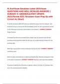 FL Xcel Exam Simulator Latest 2025 Exam  QUESTIONS AND WELL DETAILED ANSWERS &vert;  ALREADY A&plus;GRADED&vert;&vert;LATEST UPDATE  2025&sol;Florida XCEL Simulator Exam Prep Qs with  Correct As &lpar;New&excl;&rpar;