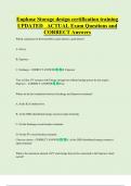 Enphase Storage design certification training  UPDATED   ACTUAL Exam Questions and  CORRECT Answers 