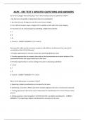 AAPC - CRC TEST 3 UPDATED QUESTIONS AND ANSWERS