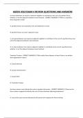 AGEDS 4510 EXAM 4 REVIEW QUESTIONS AND ANSWERS&period;