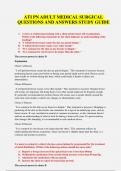 ATI PN Adult Medical-Surgical Nursing Study Guide 2025&sol;2026
