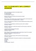 ASA 114 EXAM WITH 100&percnt; CORRECT ANSWERS 