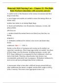 Maternal Child Nursing Care &ndash; Chapter 25 High-Risk Newborn &ndash; Comprehensive Q&A Review with Correct Answers and Rationales