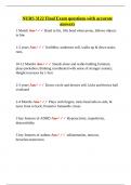 NURS 3122 Final Exam questions with accurate answers