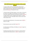 CON 3910 Practice Exam 1 questions with accurate answers&period;