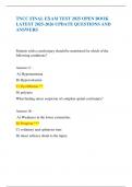 TNCC FINAL EXAM TEST 2025 OPEN BOOK LATEST 2025-2026 UPDATE QUESTIONS AND ANSWERS 