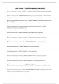 BBP EXAM 1 QUESTIONS AND ANSWERS