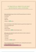 NCIDQ FINAL PREP EXAM 2025 QUESTIONS AND ANSWERS