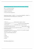 ATI NCLEX Live Review Sheet &vert; Questions with Correct Answers &vert; 100&percnt; Pass