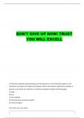 NURS 404 EXAM 3 FINAL QUESTIONS WITH COMPLETE ANSWERS