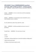 CPD EXAM &num;1 Exam COMPREHENSIVE questions answered&comma; 2025 verified graded A&plus; already passed&excl;