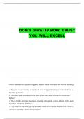 NURSING 404 EXAM 2 NCLEX QUESTIONS WITH COMPLETE ANSWERS