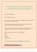 TRAINING NCO STUDY GUIDE EXAM 2025 QUESTIONS AND ANSWERS