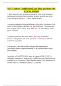 DAU Contract Certification Exam Prep questions with accurate answers&period;