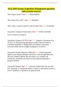 ACQ 1010 System Acquisition Management questions with accurate answers&period;d